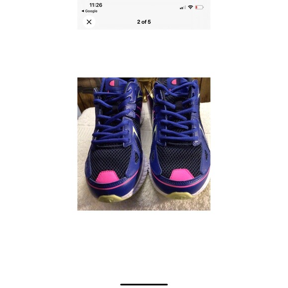 NWT Women’s Champion Running Shoes Blue Black Pink Size 9M V SRS Approach comfy - Picture 4 of 12